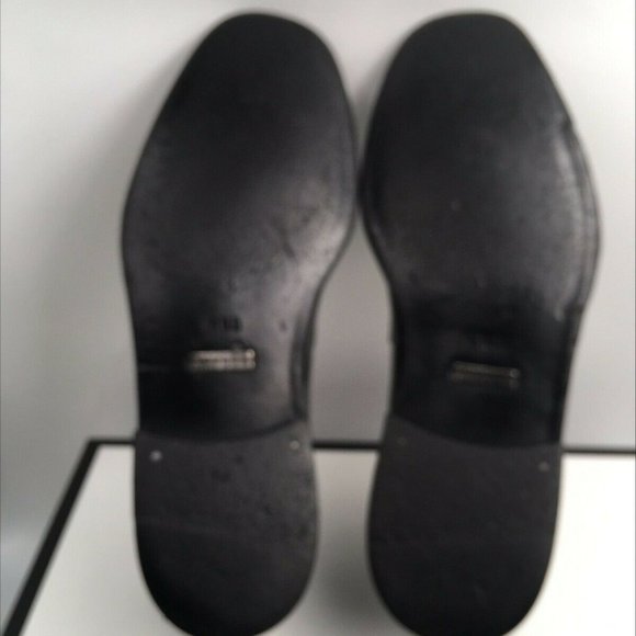 Gucci 110-1578 Men\'s Black Leather Horsebit Loafer Slip On Dress Shoes Size 10 D